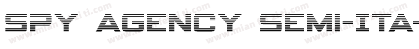 Spy Agency Semi-Ita字体转换